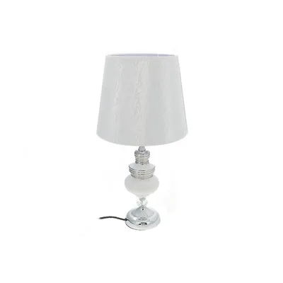 Ceramic Table Lamp With Shade (Orb)