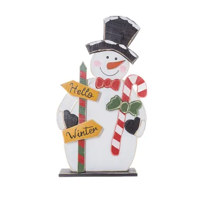 Standing Antique Rustic Snowman