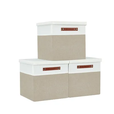 Stackable Storage Bin With Lid 3-pack