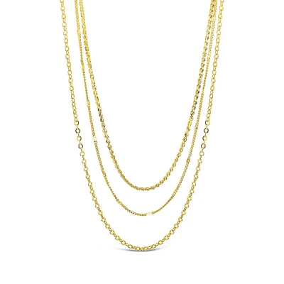 Dainty Three Layer Chain Necklace