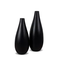 Drop Slim Short Ceramic Vase 15.7 In. Height