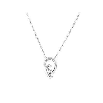 Mini Knots Necklace In Sterling Silver