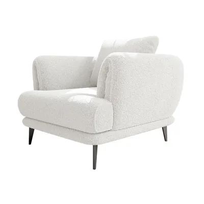 Melissa Boucle Fabric Accent Chair