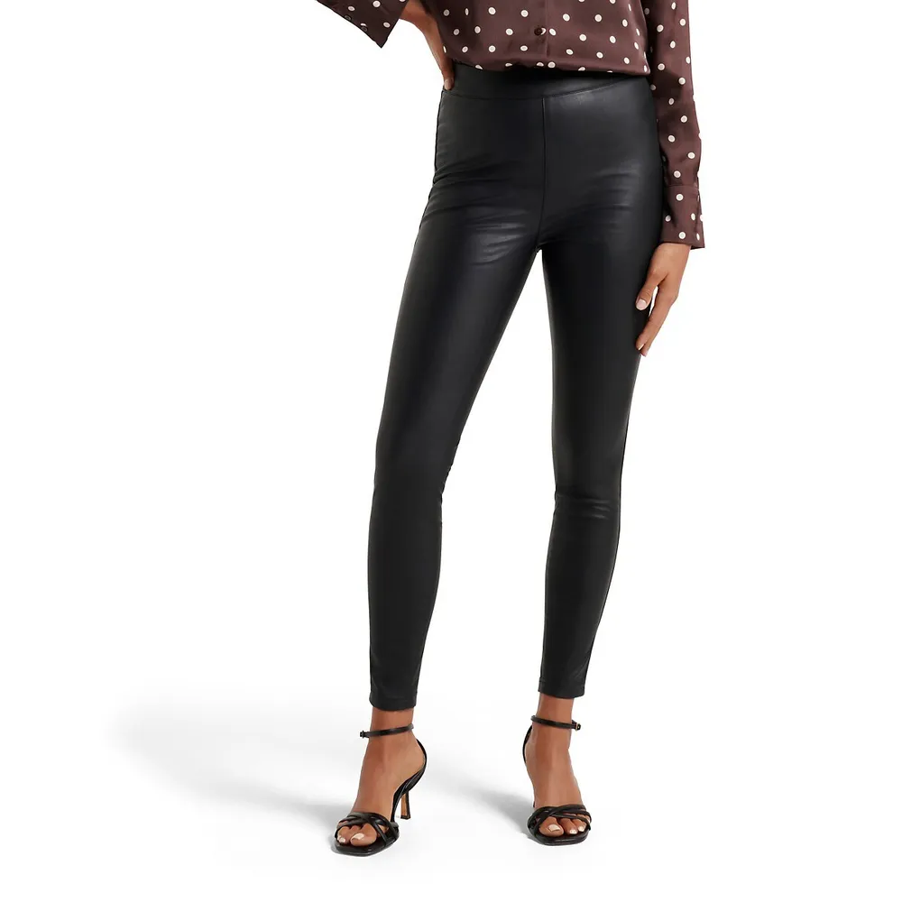 Vegan Leather Moto Legging