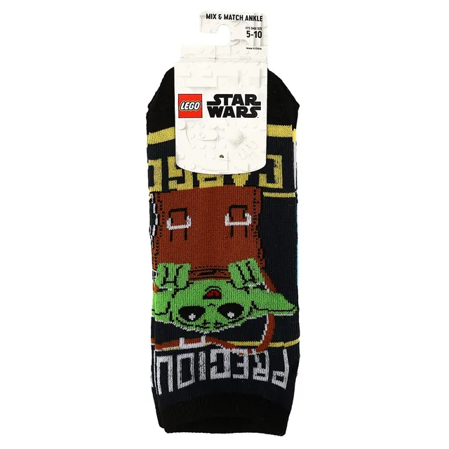 Bioworld Lego X Star Wars: The Mandalorian Characters 5 Pack Womens Juniors  Ankle Socks