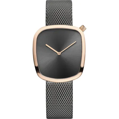 Ladies Pebble Stainless Steel Watch In Rose Gold/grey