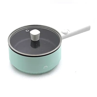 1.2l Electric Cooking Pot Stainless Steel Mini Skillet For Noodles, Soup, Porridge, Eggs, Pasta