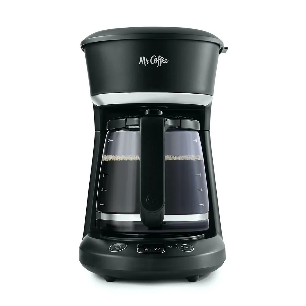 Mr. Coffee 12 Cup 900 Watt Programmable Coffee Maker Black