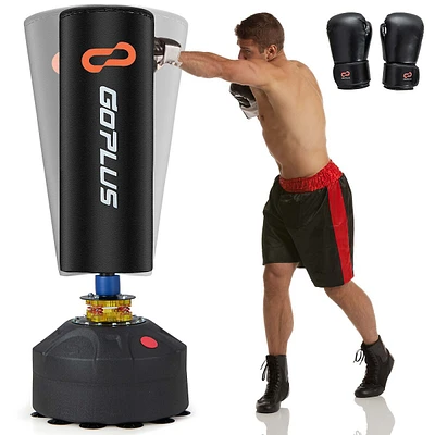 Freestanding Punching Bag With Stand Suction Cup Base 5-layer Construction Adults