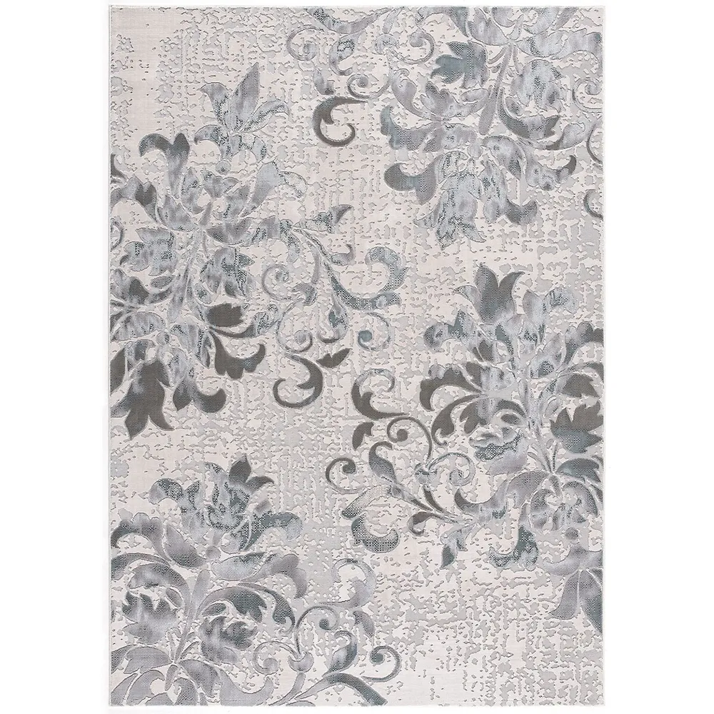 Contemporary Abstract Floral Indoor Area Rug