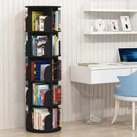 Tier 360° Rotating Stackable Shelves Bookshelf Organizer