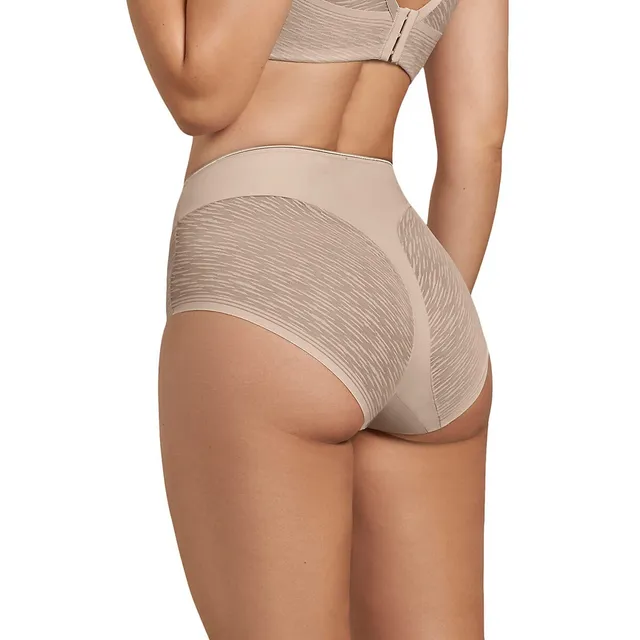 Leonisa High-waisted Sheer Lace Shaper Panty