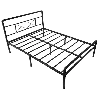Full Size Metal Bed Frame With Headboard And Footboard, Mattress Foundation Platform Bed