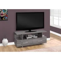 Tv Stand - 48"l / Grey With 2 Storage Drawers