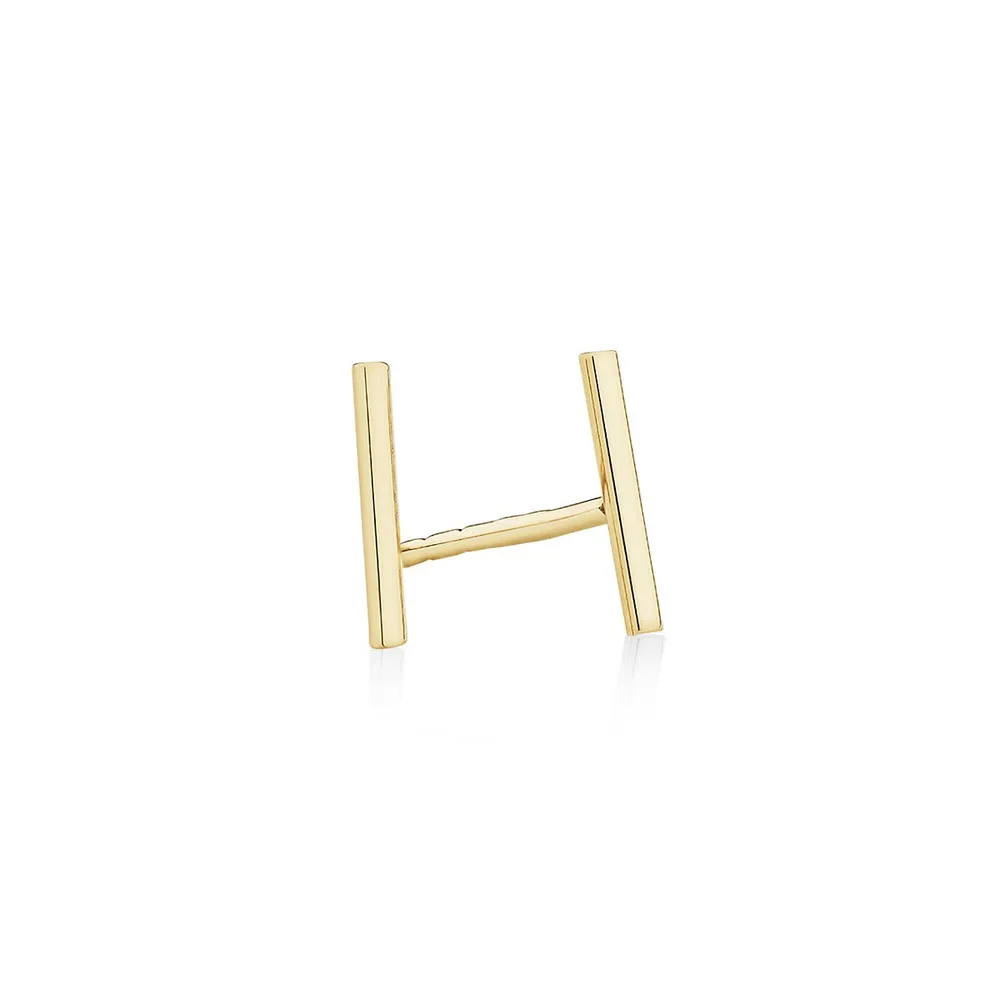 8mm Narrow Bar Stud Earrings In 10kt Rose Gold
