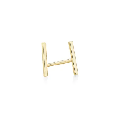 8mm Narrow Bar Stud Earrings In 10kt Rose Gold