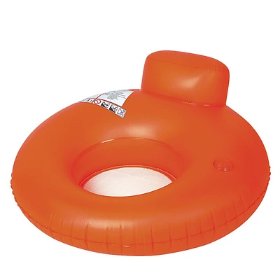 48'' Orange Inflatable Inner Tube Water Pool Sofa Lounger Float