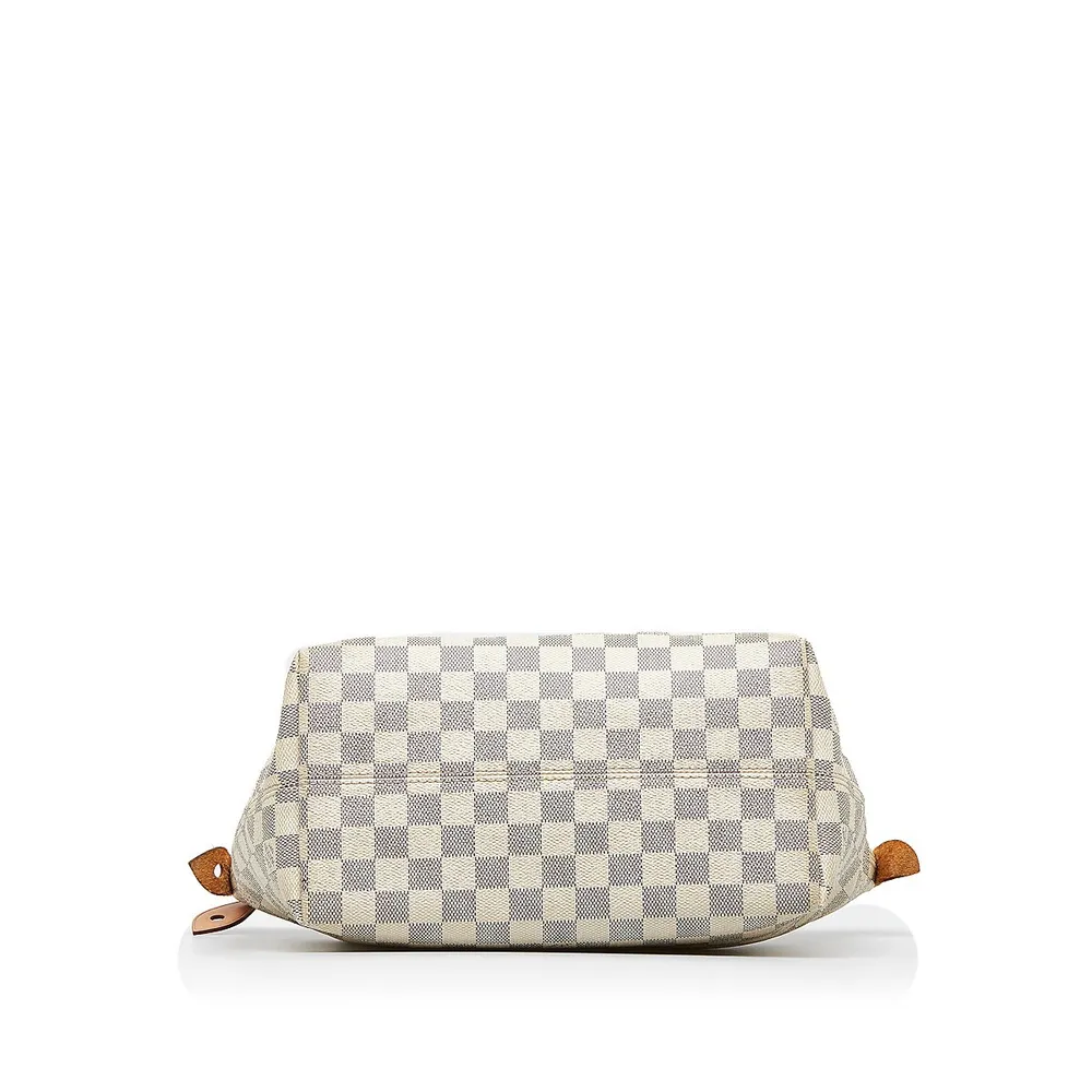 LOUIS VUITTON Iena MM Damier Azur Shoulder Bag White