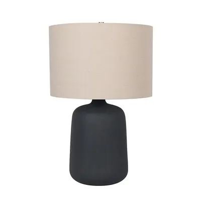 24"h Iron Ore Ceramic Table Lamp