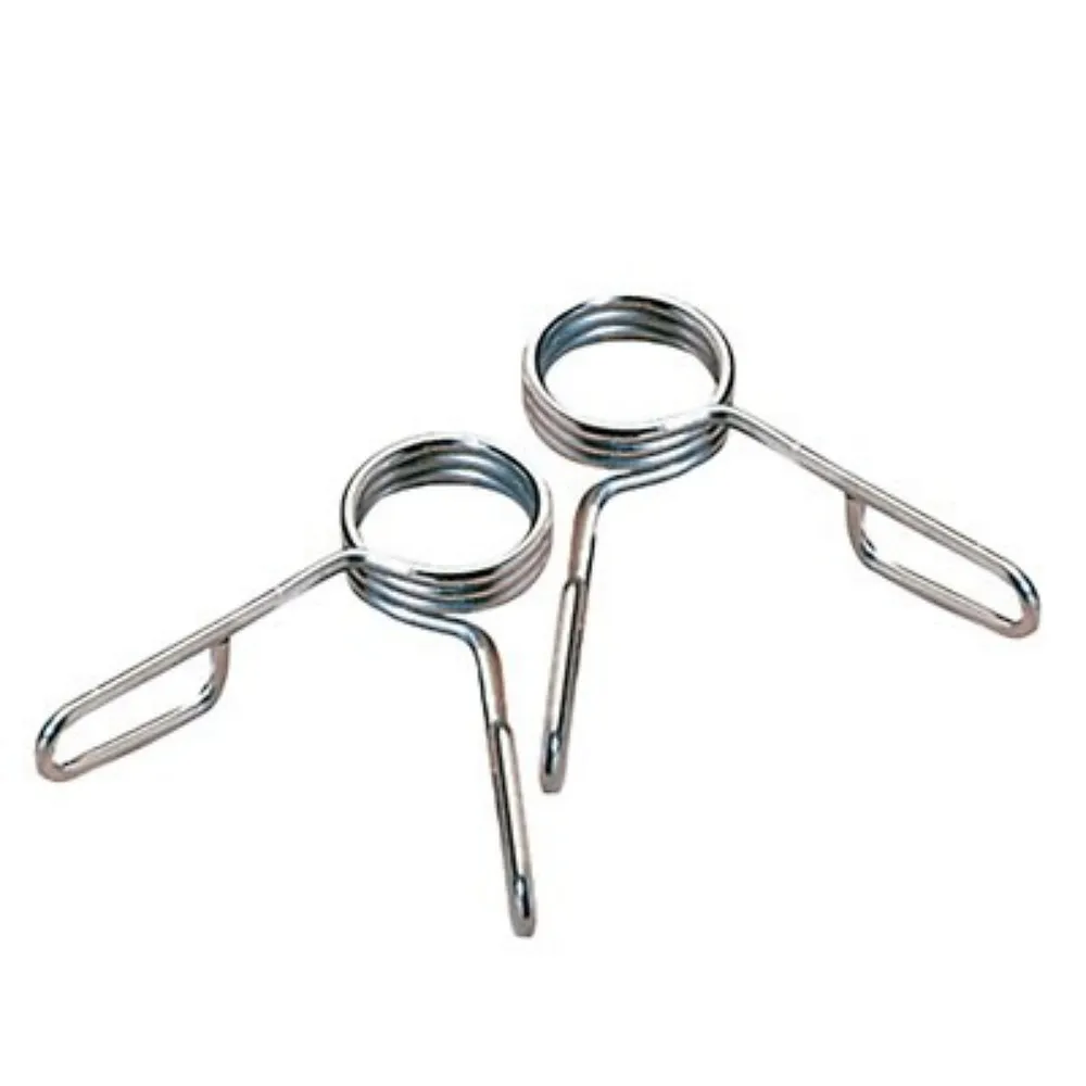 PRISP Olympic Spring Collar Clips - Pair Of 2-inch Barbell Clamps