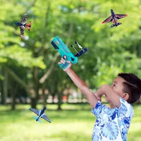 Airplane Toy Plane Ejection Pistol Glider Launcher For Kids Outdoors