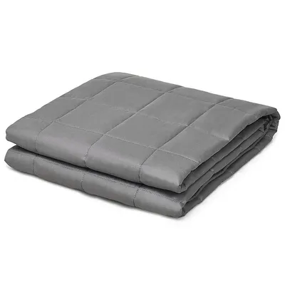 Weighted Blankets Full /queen/king Size 100% Cotton W/ Glass Beads Dark Grey