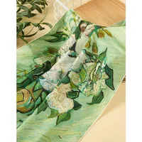 Pure Silk Scarf Painting Roses