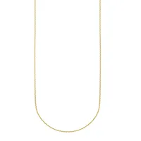 10kt Small Diamond Cut Rolo Necklace Chain
