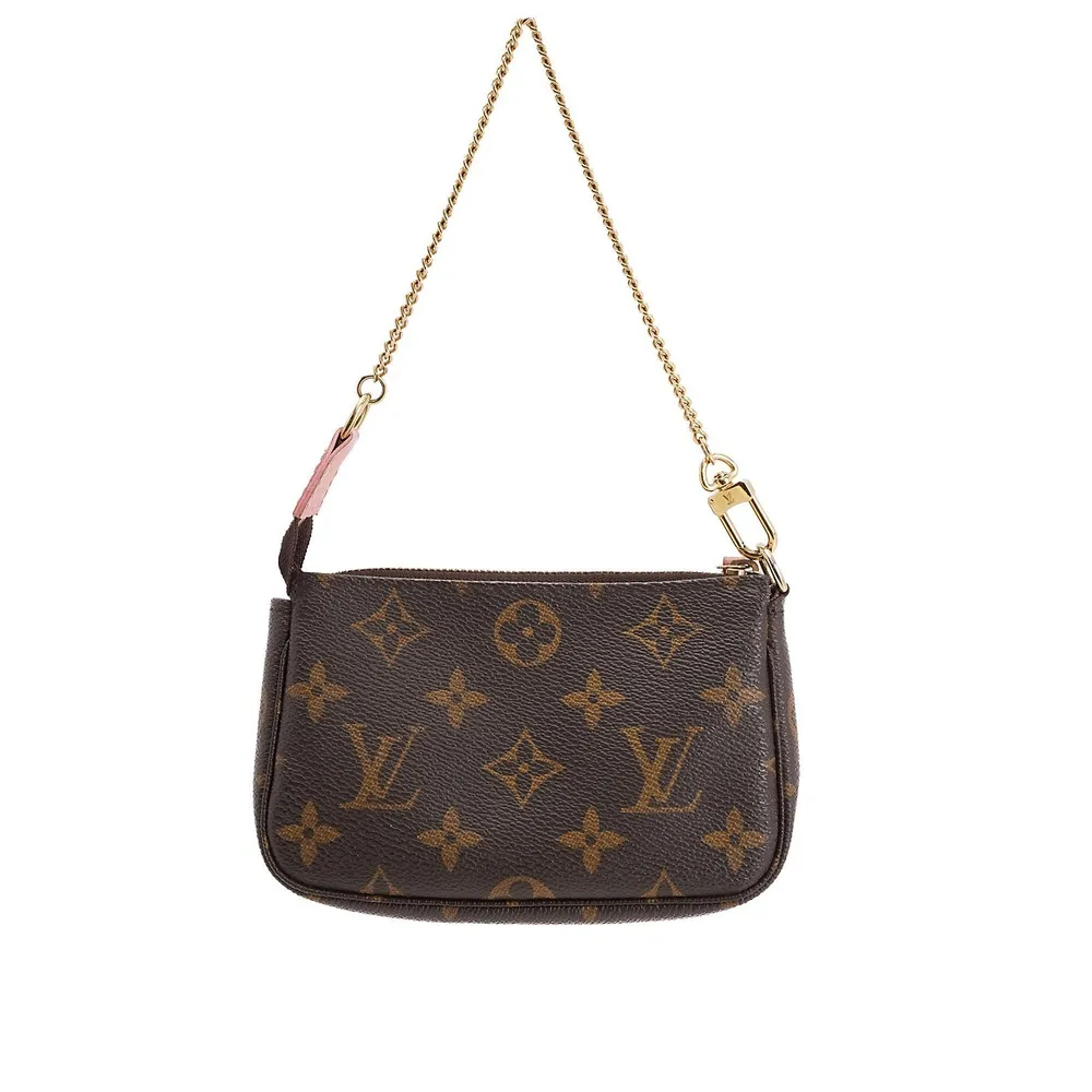 Pochette accessoire handbag Louis Vuitton Brown in Polyester