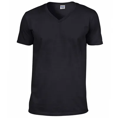 Mens Soft Style V-neck Short Sleeve T-shirt