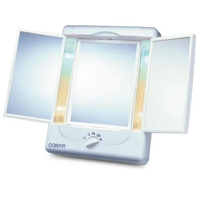Three-flap Mirror With 4 Light Settings, 5x Or 1x Magnification