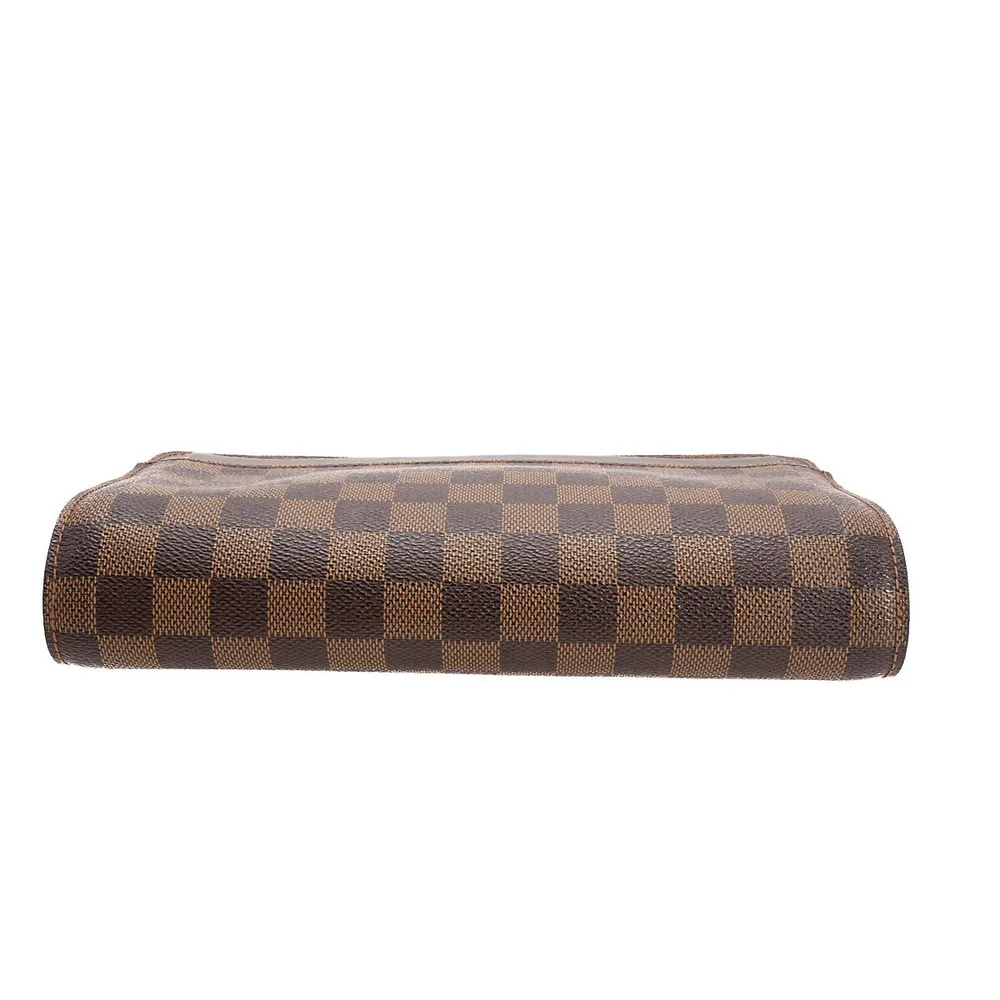 Louis Vuitton Orsay Brown Canvas Clutch Bag (Pre-Owned)