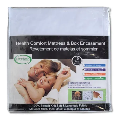Mattress And Box Spring Cover, Triple Action Defense