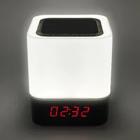 Color Changing Wireless Alarm Clock Speaker Multi