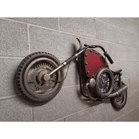 Vintage Motorcycle Wall Clock