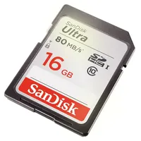 Ultra 16gb Class 10 Sdhc Uhs-i Memory Card Up To 80mb/s Sdsdunc-016g-gn6in