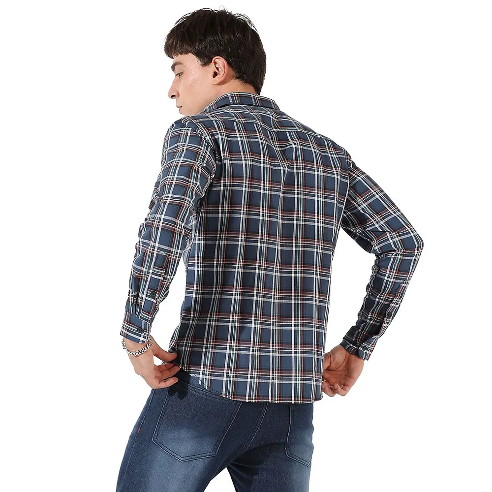 Men's Checkered Casual Shirt