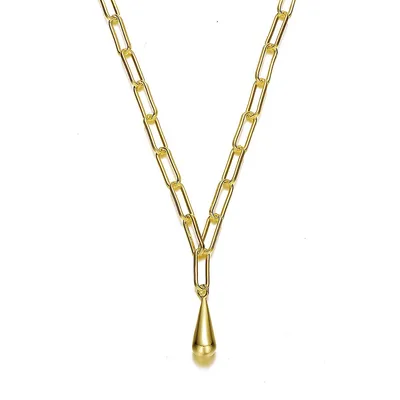 14k Yellow Gold Plated Charm Necklace