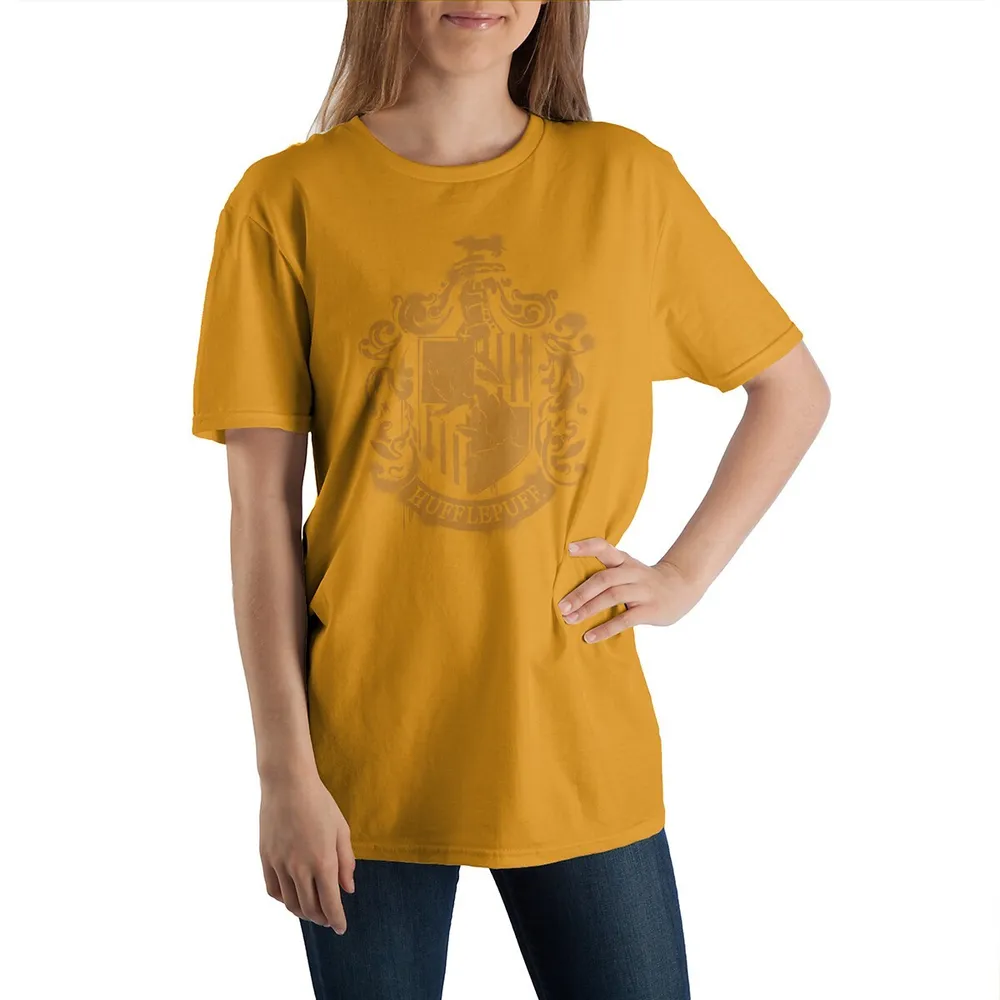 Harry Potter Hogwarts House Hufflepuff Crest Yellow T-shirt