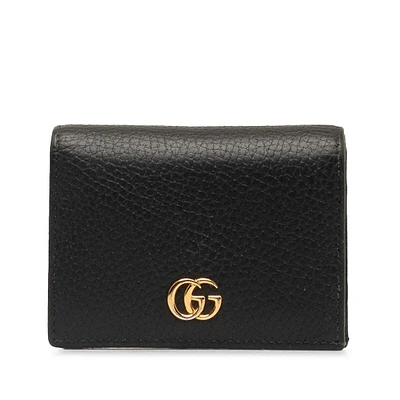 Pre-loved Gg Marmont Leather Card Holder