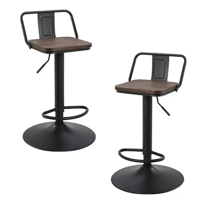 Adjustable Height Swivel Stools, From The Gordon Collection, Set Of 2