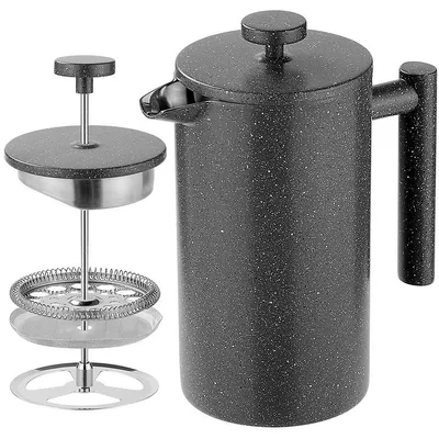Coffee Maker 1l Double Wall Stainless Steel French Press Coffee Maker