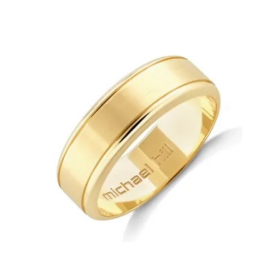 Men's Wedding Band In 10kt Yellow Gold