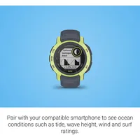 Instinct 2, Surf-edition, Rugged Outdoor Watch With Gps, Surfing Features, Built For All Elements, Multi-gnss Support, Tracback Routing And More