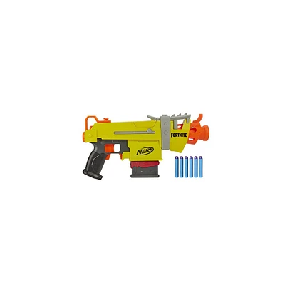 Nerf Fortnite Smg-l Motorized Dart Blaster - Includes 3 Targets - Comes With 6-dart Clip And 6 Official Nerf Elite Darts