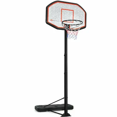 10ft 43'' Backboard In/outdoor Adjustable Height Basketball Hoop System
