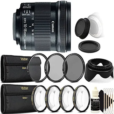 Ef-s 10-18mm F/4.5-5.6 Is Stm Lens With Top Accessory Bundle