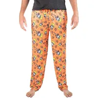 Naruto Logo Orange Mens Sleep Lounge Pants Pajamas