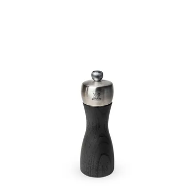 Fidji - Manual Wooden And Stainless Steel Pepper Mill, Graphite Collection, 15 Cm - 6"
