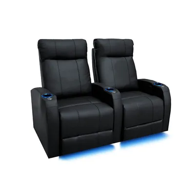 Syracuse Top Grain Nappa 9000 Leather Power Recliner With Ambient Led Lighting